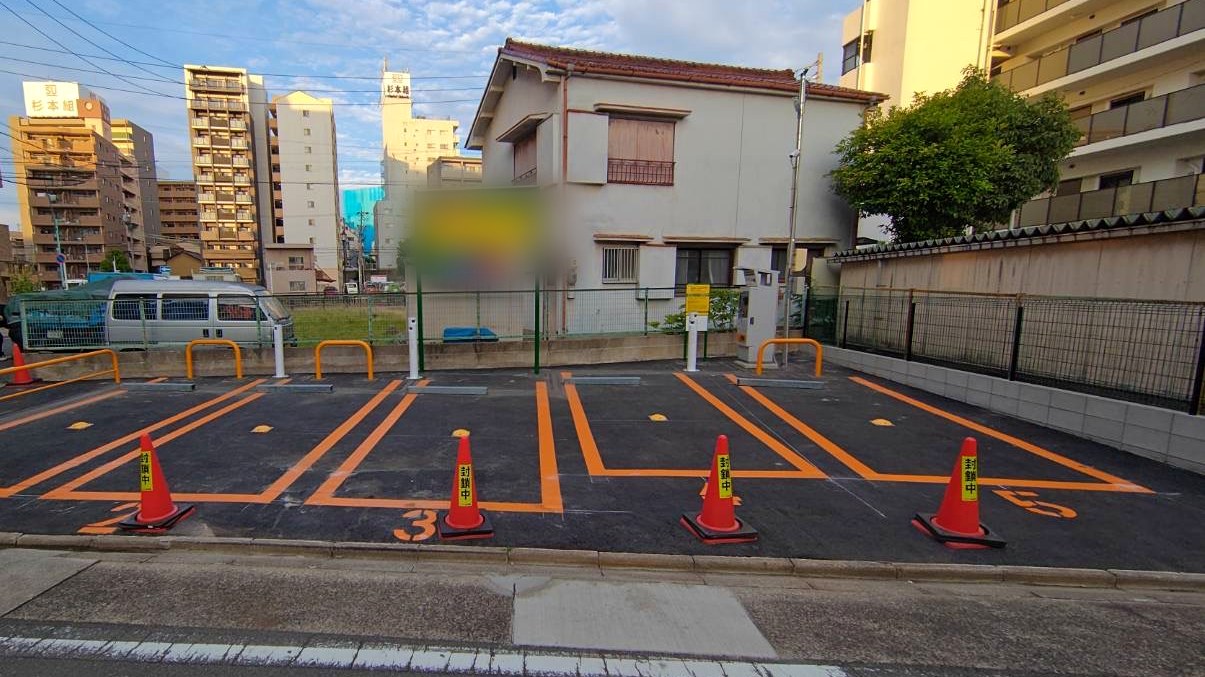 完成した駐車場